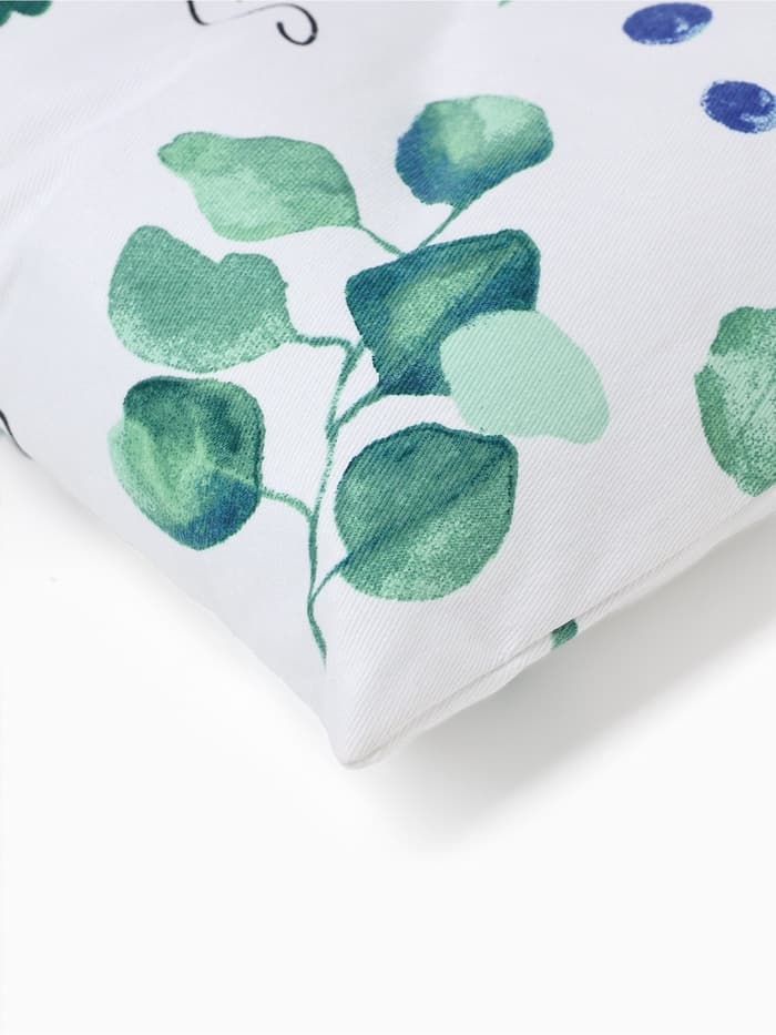 Подушка на стул «Этель. Эвкалипт», 42×42 см, белая