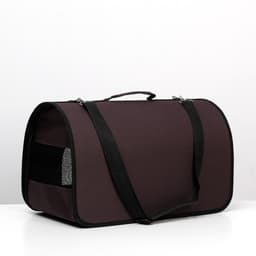 Сумка - переноска для животных, 46×28.5×30 см, 2 входа, коричневая