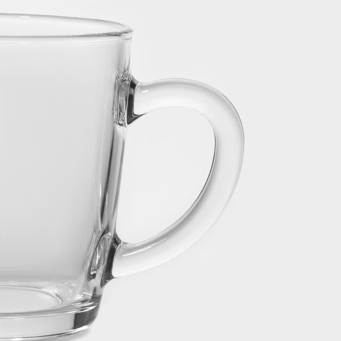 Кружка Paşabahçe Basic, 350 мл, стекло, прозрачная