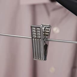 Плечики - вешалка для брюк и юбок SAVANNA, 44.5×1.2×24.5 см, с зажимами, широкие плечики, деревянная сорт А