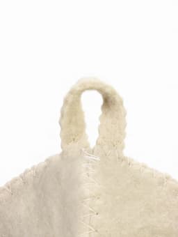 Набор для бани, шерсть 30%, полиэфир 70%, 3 предмета: шапка, рукавица, коврик, «Добропаровъ»