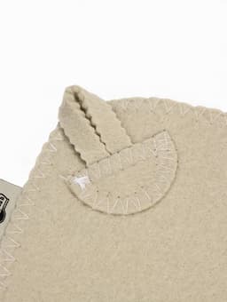 Набор для бани, шерсть 30%, полиэфир 70%, 3 предмета: шапка, рукавица, коврик, «Добропаровъ»