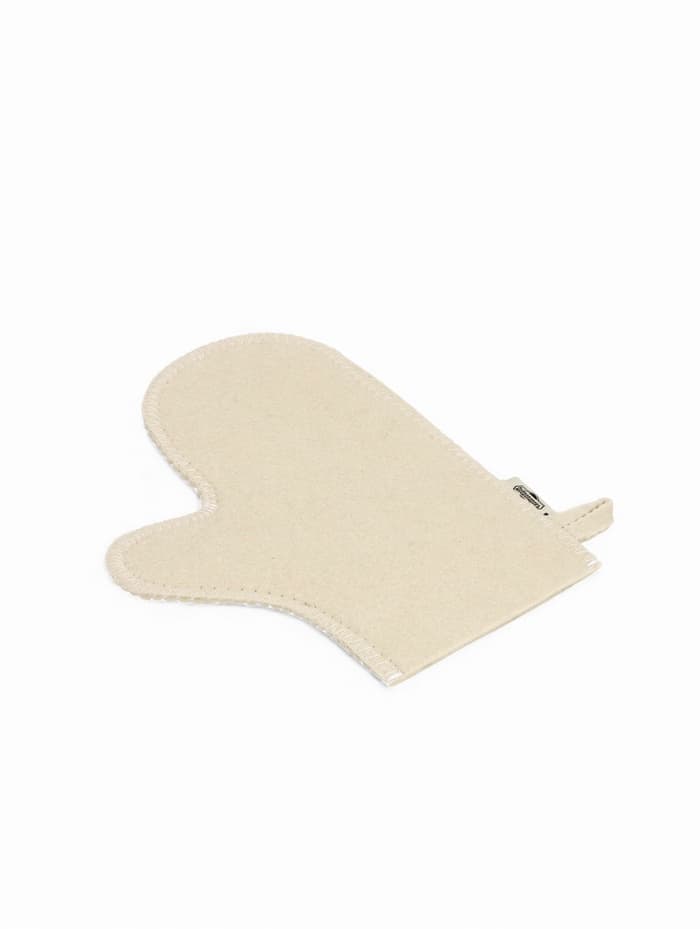 Набор для бани, шерсть 30%, полиэфир 70%, 3 предмета: шапка, рукавица, коврик, «Добропаровъ»