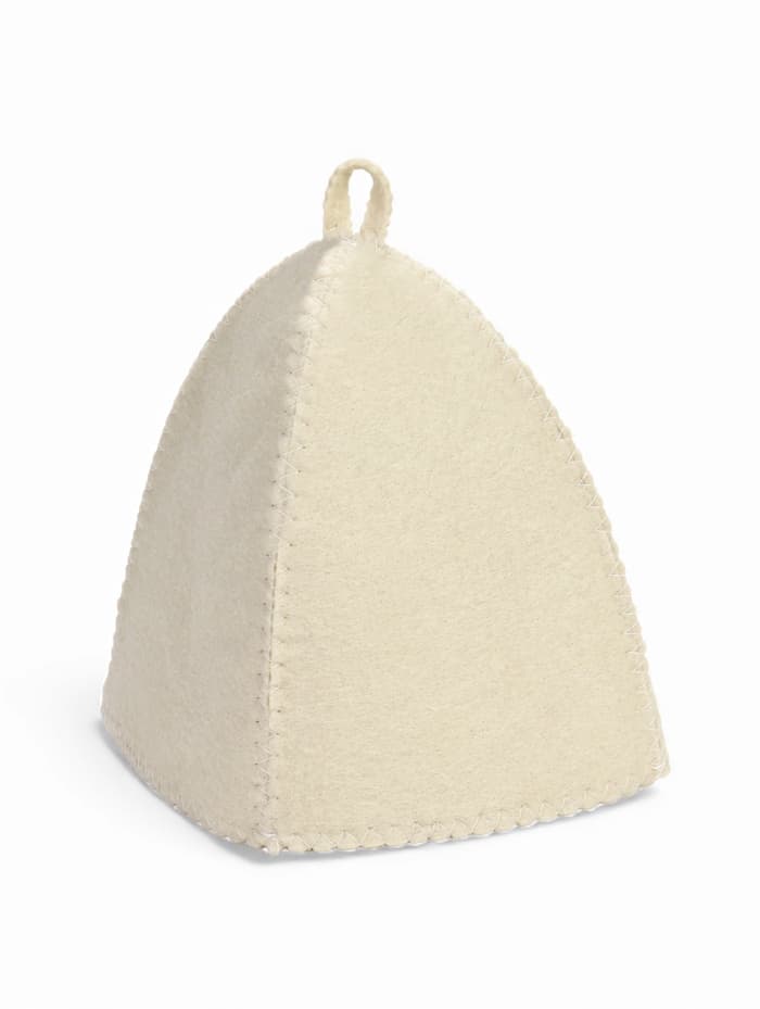 Набор для бани, шерсть 30%, полиэфир 70%, 3 предмета: шапка, рукавица, коврик, «Добропаровъ»