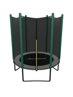 Батут ONLYTOP, d=183 см, высота сетки 150 см, серый