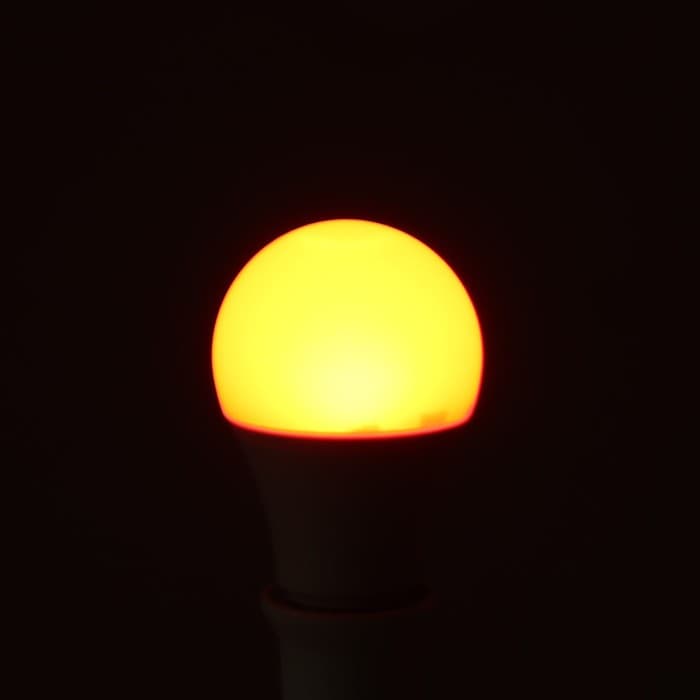 Лампа светодиодная RGB+W, с пультом, А60, 10 Вт, 800 Лм, Е27, 220 В