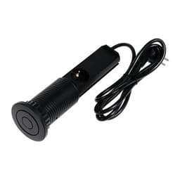 Розетка выдвижная Luazon Lighting, 16 А, трёхместная, в стол, провод 1.8 м, чёрная