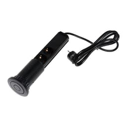 Розетка выдвижная Luazon, 16 А, трёхместная, в стол, 2xUSB, 2.1 A, чёрная