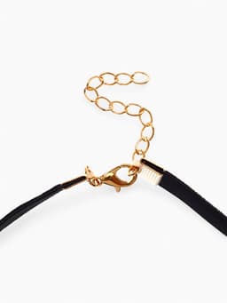 Чокер «Стразинка» звезда, цвет белый в золоте, L=32 см