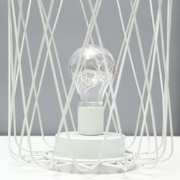 Ночник лофт 16451/1WT LED от батареек 3хАА белый 17×17×21 см RISALUX