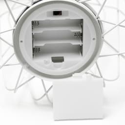 Ночник лофт 16451/1WT LED от батареек 3хАА белый 17×17×21 см RISALUX