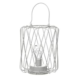 Ночник лофт 16451/1WT LED от батареек 3хАА белый 17×17×21 см RISALUX