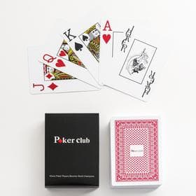Карты игральные пластиковые «Poker Club», колода 54 шт., 9×6 см, для покера, цвета МИКС