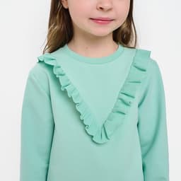 Свитшот для девочки KAFTAN: Basic line, цвет мятный, размер 30 (98-104 см)
