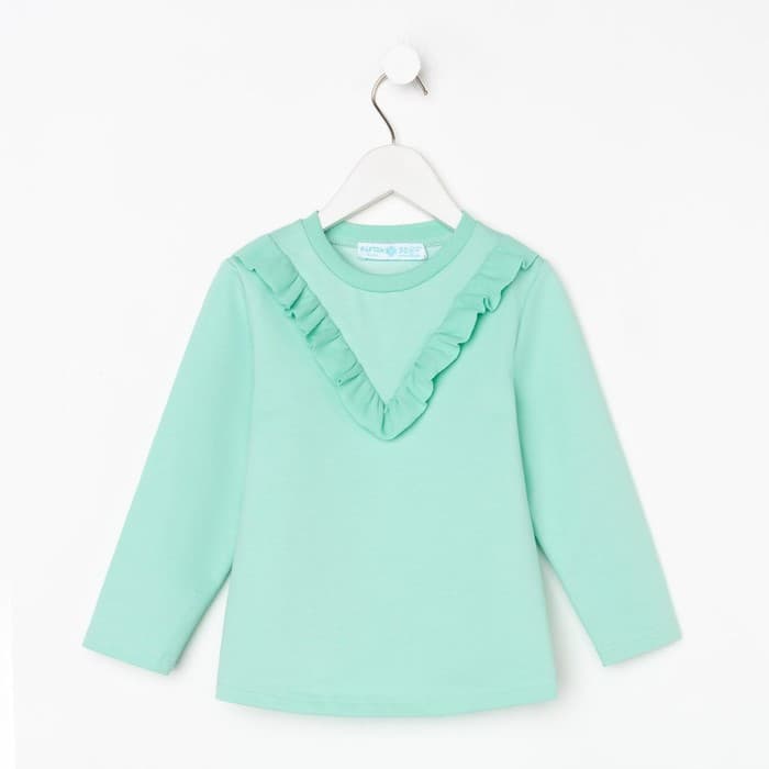 Свитшот для девочки KAFTAN: Basic line, цвет мятный, размер 30 (98-104 см)