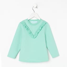 Свитшот для девочки KAFTAN: Basic line, цвет мятный, размер 30 (98-104 см)