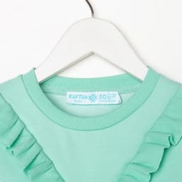 Свитшот для девочки KAFTAN: Basic line, цвет мятный, размер 30 (98-104 см)