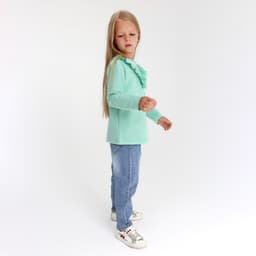 Свитшот для девочки KAFTAN: Basic line, цвет мятный, размер 30 (98-104 см)