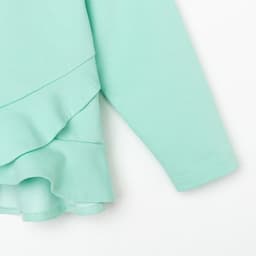 Свитшот для девочки с воланом KAFTAN «Basic line» размер 30 (98-104), цвет мята