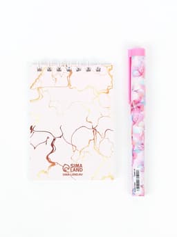 Подарочный набор, блокнот и ручка пластик «C 8 Марта»