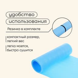 Коврик туристический maclay, 180×60×1 см, синий