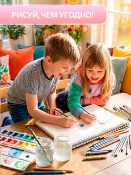 Альбом для рисования Calligrata А4, 40 листов, на скрепке, плотность листов 100 г/м², обложка из мелованной бумаги