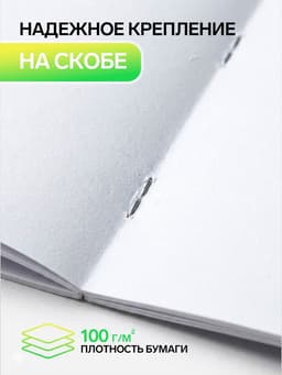 Альбом для рисования Calligrata А4, 40 листов, на скрепке, плотность листов 100 г/м², обложка из мелованного картона