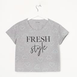 Футболка домашняя укороченная женская KAFTAN Fresh, размер 40-42