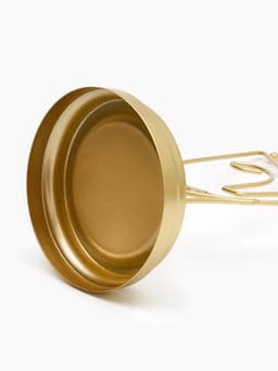 Подставка для украшений «Пол-лица», металл под золото, h=26, d=13