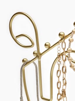 Подставка для украшений «Пол-лица», металл под золото, h=26, d=13