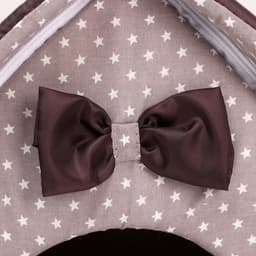 Домик для животных «Звёздочки», 34×32×37 см, коричневый