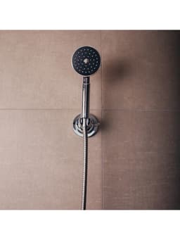 Лейка для душа ZEIN Z0114, пластик, цилиндрической формы, 1 режим, хром