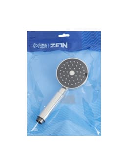 Лейка для душа ZEIN Z0114, пластик, цилиндрической формы, 1 режим, хром