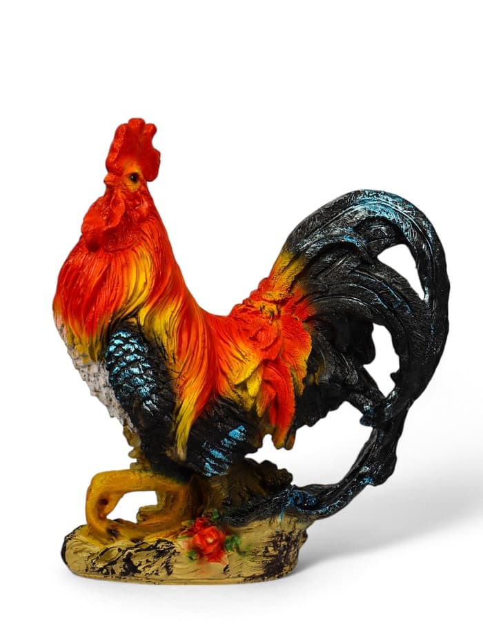 Садовая фигура из полистоуна «Петух андалузский», 42×20×38 см