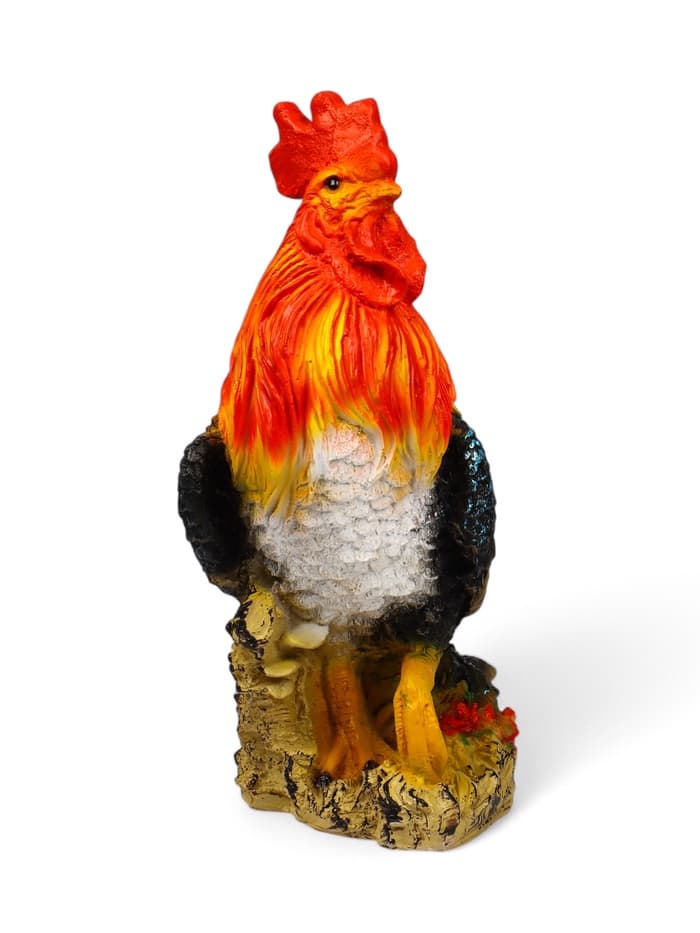 Садовая фигура из полистоуна «Петух андалузский», 42×20×38 см