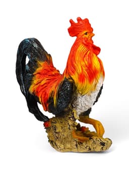 Садовая фигура из полистоуна «Петух андалузский», 42×20×38 см
