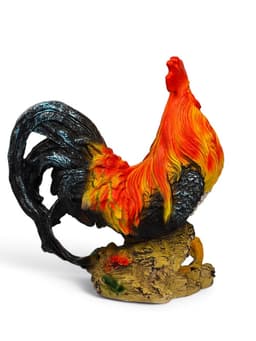 Садовая фигура из полистоуна «Петух андалузский», 42×20×38 см
