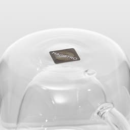 Кружка с двойными стенками Magistro «Дуо», 80 мл, 9×7×6.3 см, стекло, прозрачная