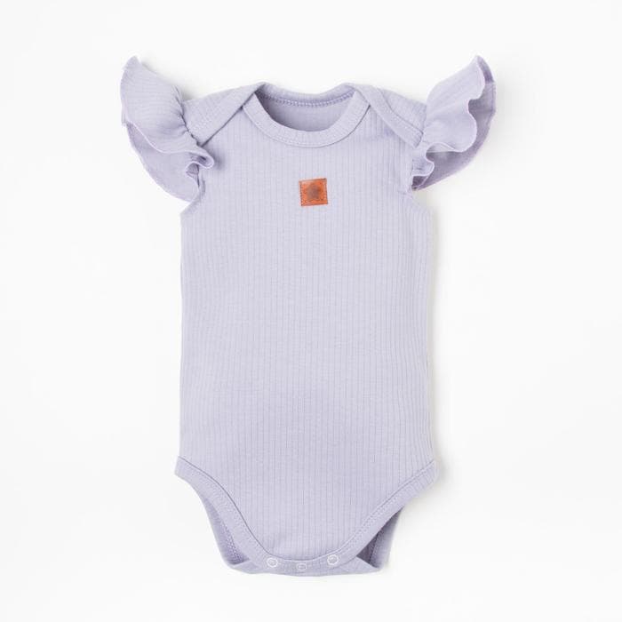 Боди для девочки «Крошка Я» BASIC LINE, рост 62-68 см, сиреневое