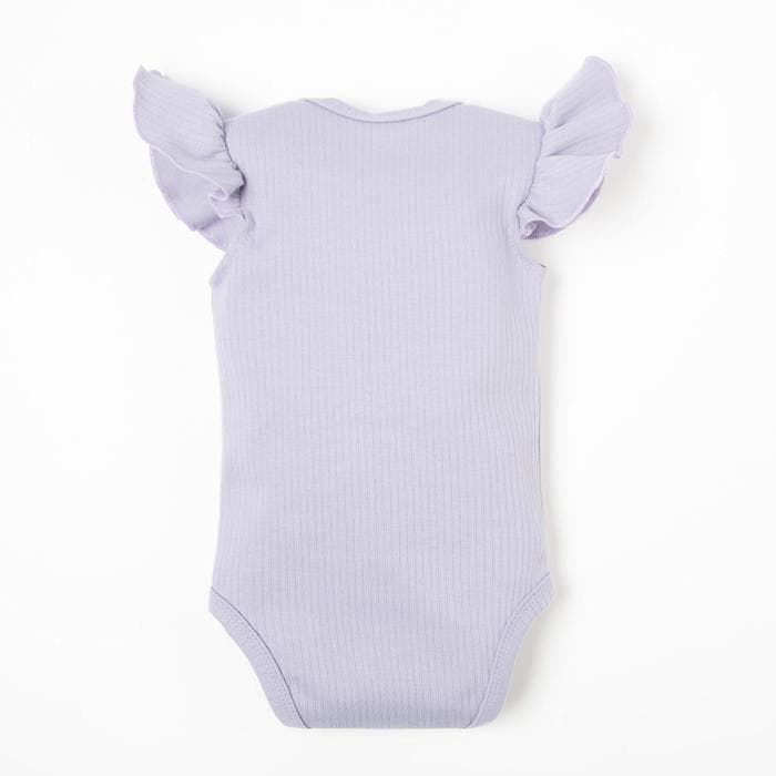 Боди для девочки «Крошка Я» BASIC LINE, рост 62-68 см, сиреневое