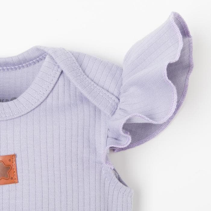 Боди для девочки «Крошка Я» BASIC LINE, рост 74-80 см, сиреневое