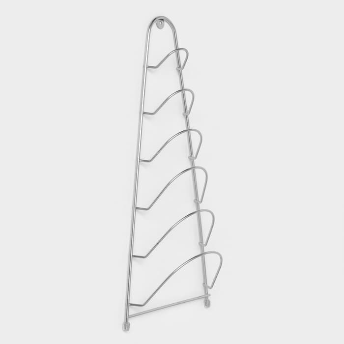 Подставка для крышек подвесная, 19.5×9×46 см, хром