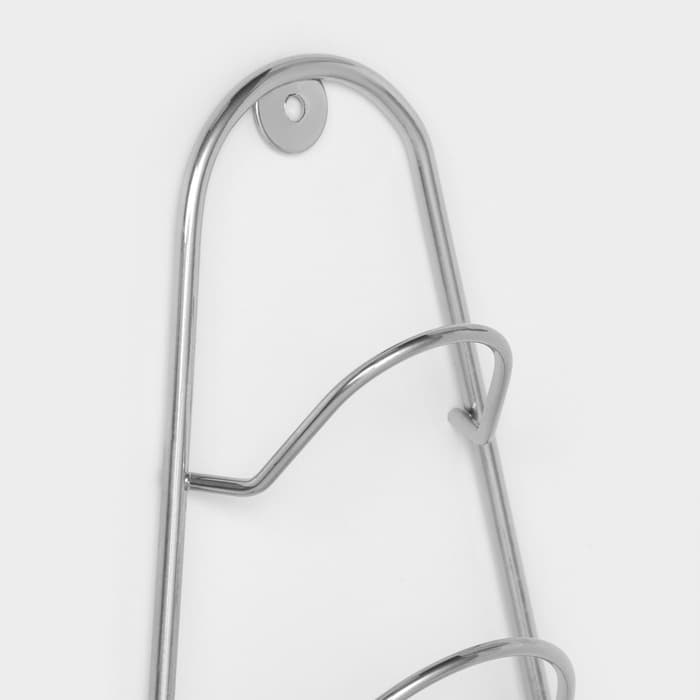 Подставка для крышек подвесная, 19.5×9×46 см, хром