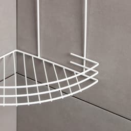 Полка для ванной угловая 2-х ярусная, 19×30 см, белая