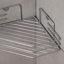 Полка для ванной угловая, 20.5×20.5×6.5 см, хром