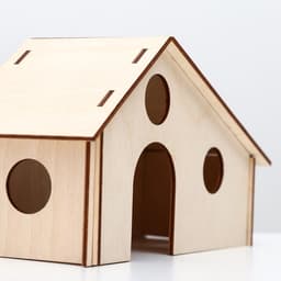 Домик для грызунов, 21.2×9.4×11.7 см, дерево