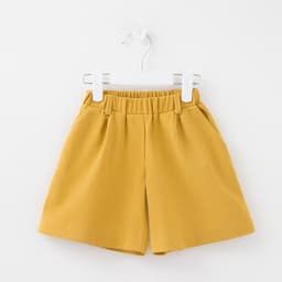 Шорты-бермуды для девочки MINAKU: Cotton collection, горчичные, рост 110 см