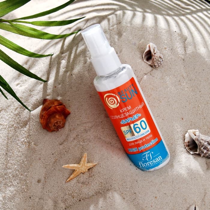 Солнцезащитный крем для лица и тела Floresan beauty sun «Барьер» SPF 60, 75 мл