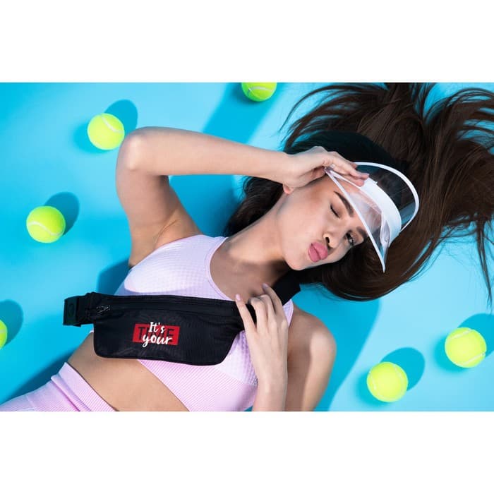 Сумка поясная для бега It‘s your time, на молнии, чёрная