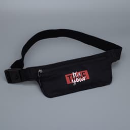 Сумка поясная для бега It‘s your time, на молнии, чёрная